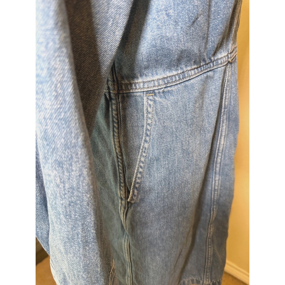 Levis Flynn‎ Western Dress Womens XL Blue Denim Long Sleeves Button Front - Picture 6 of 16